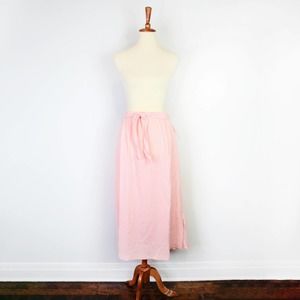 NWT Vintage Jantzen pink gingham maxi skirt Size 1X